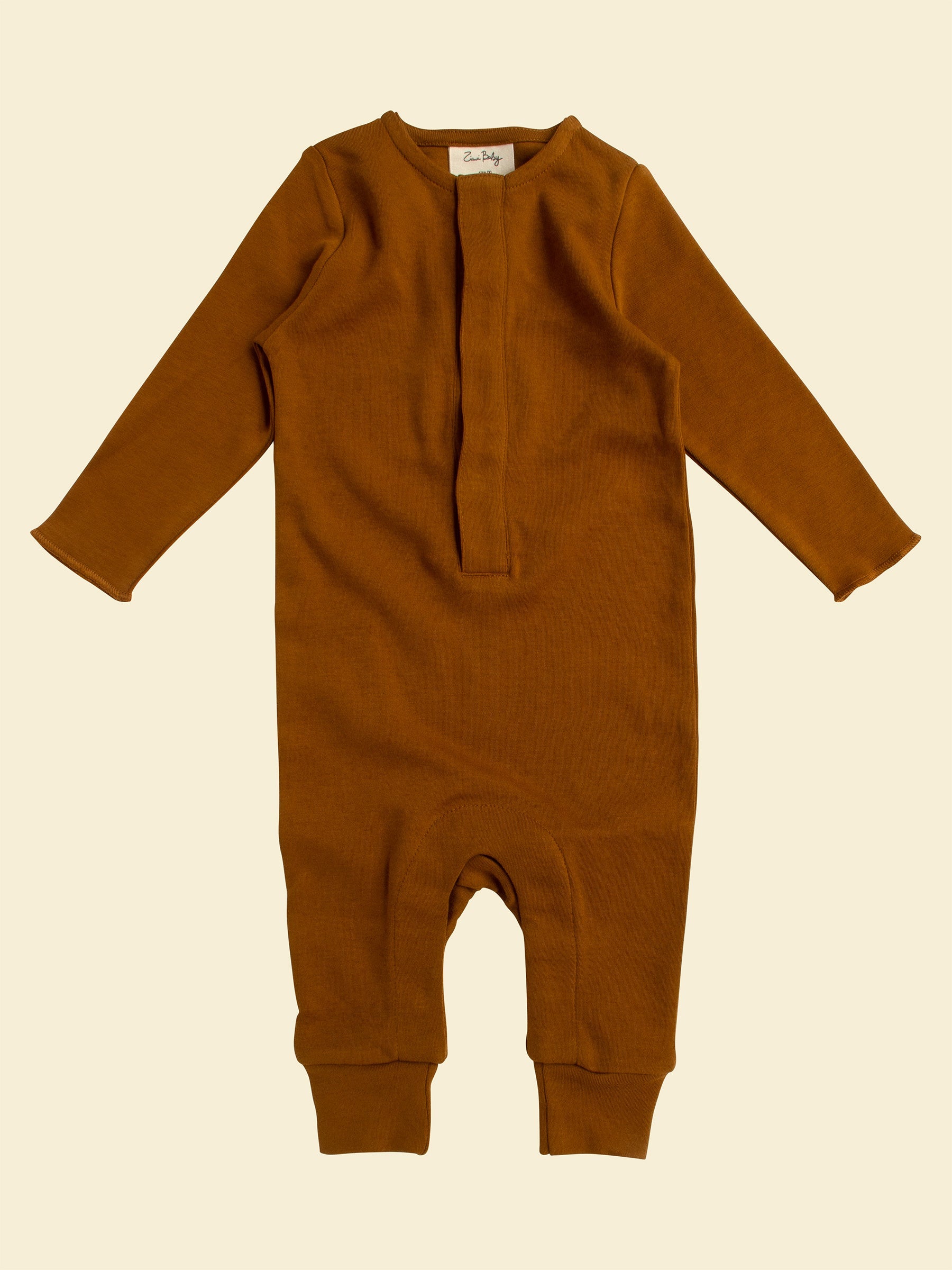Organic Cotton Baby All-in-one Sleepsuit | Ochre