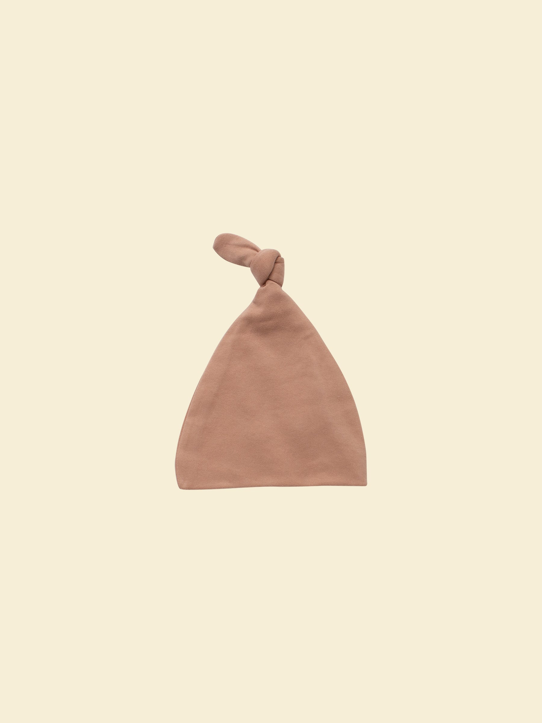 Organic Cotton Baby Knotted Hat (Beanie) | Clay