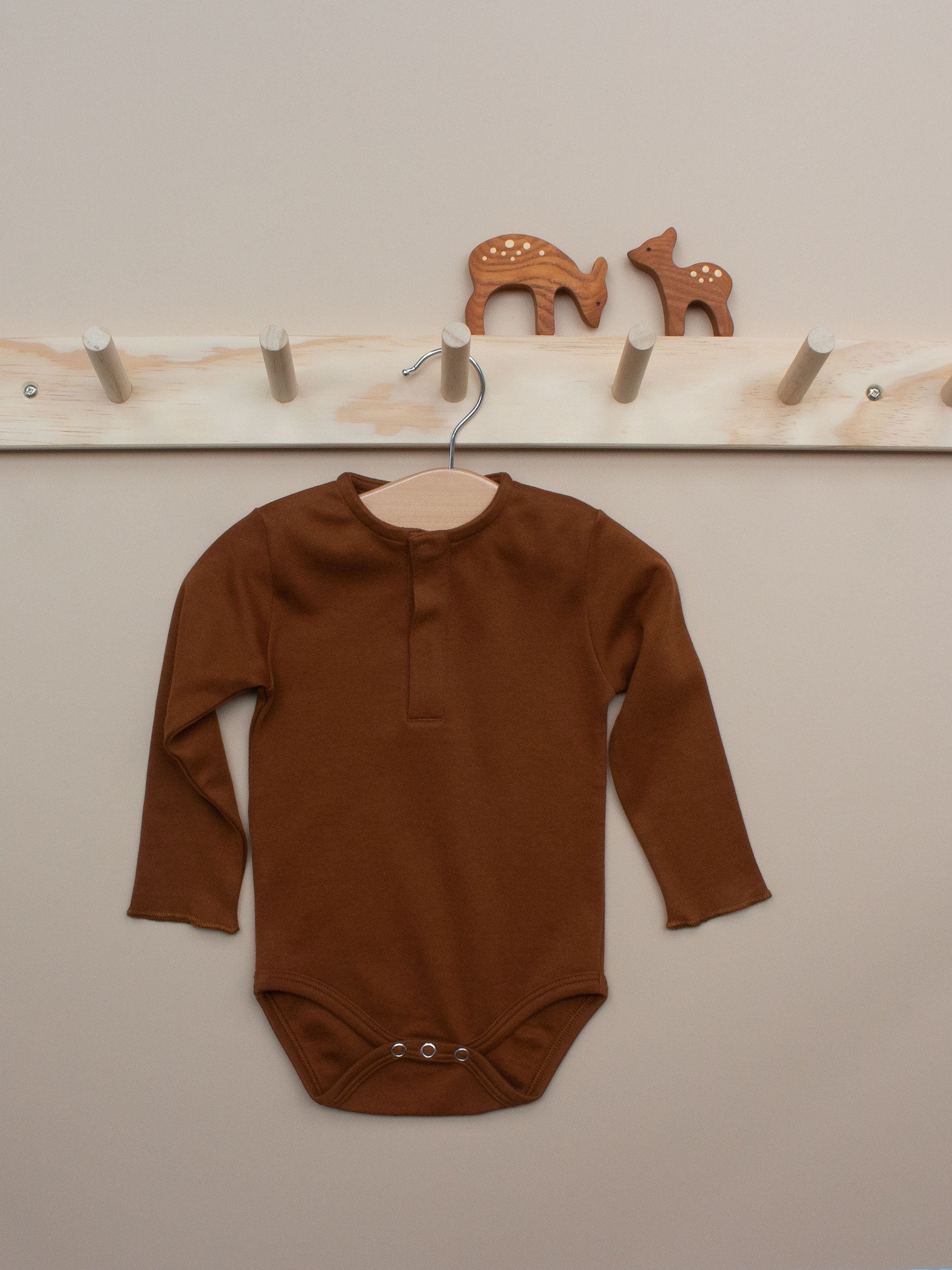 Cacao Long-sleeve Bodysuit (2)