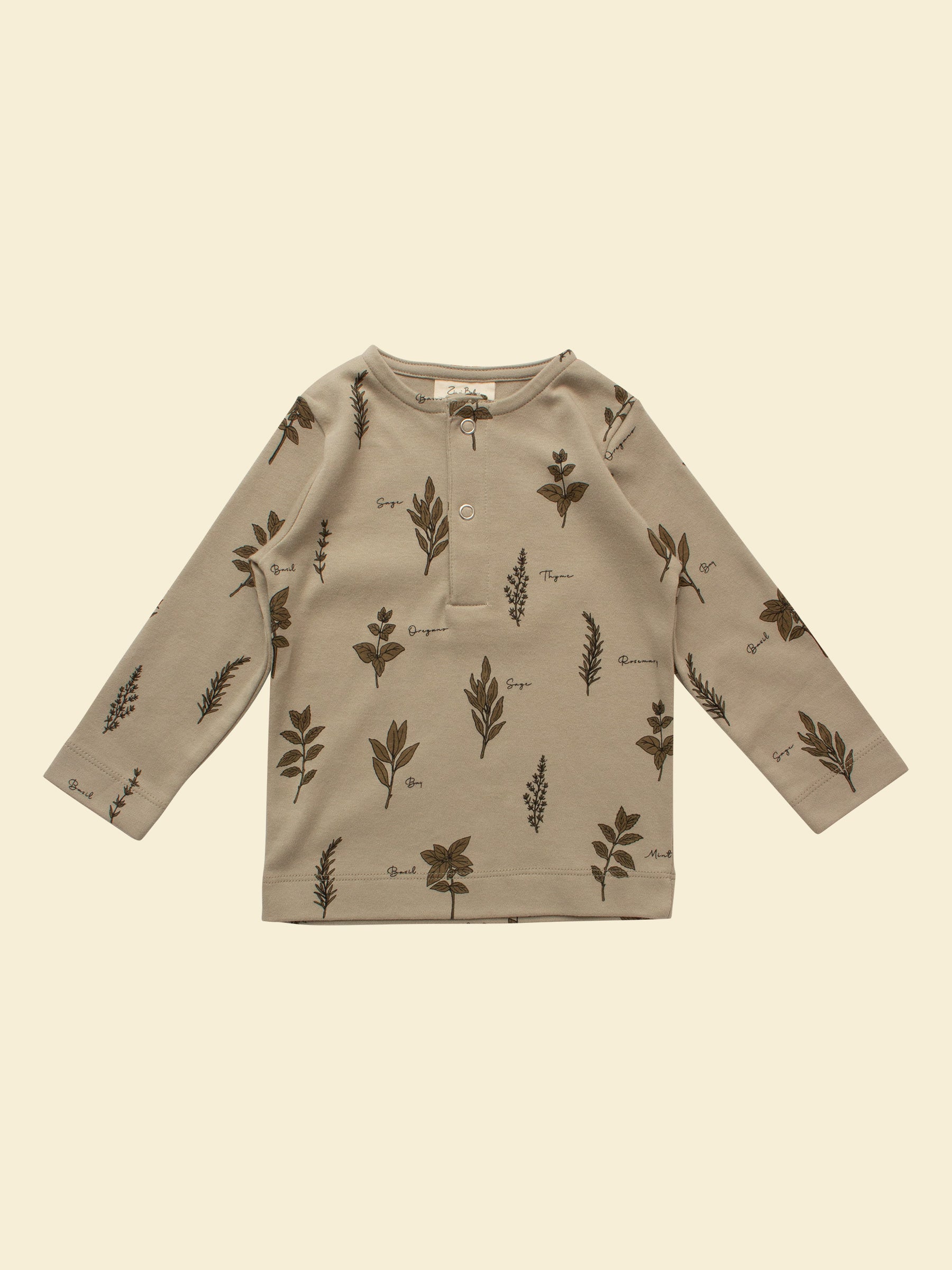 Organic Cotton Baby & Toddler Long-sleeve Tee | Herb