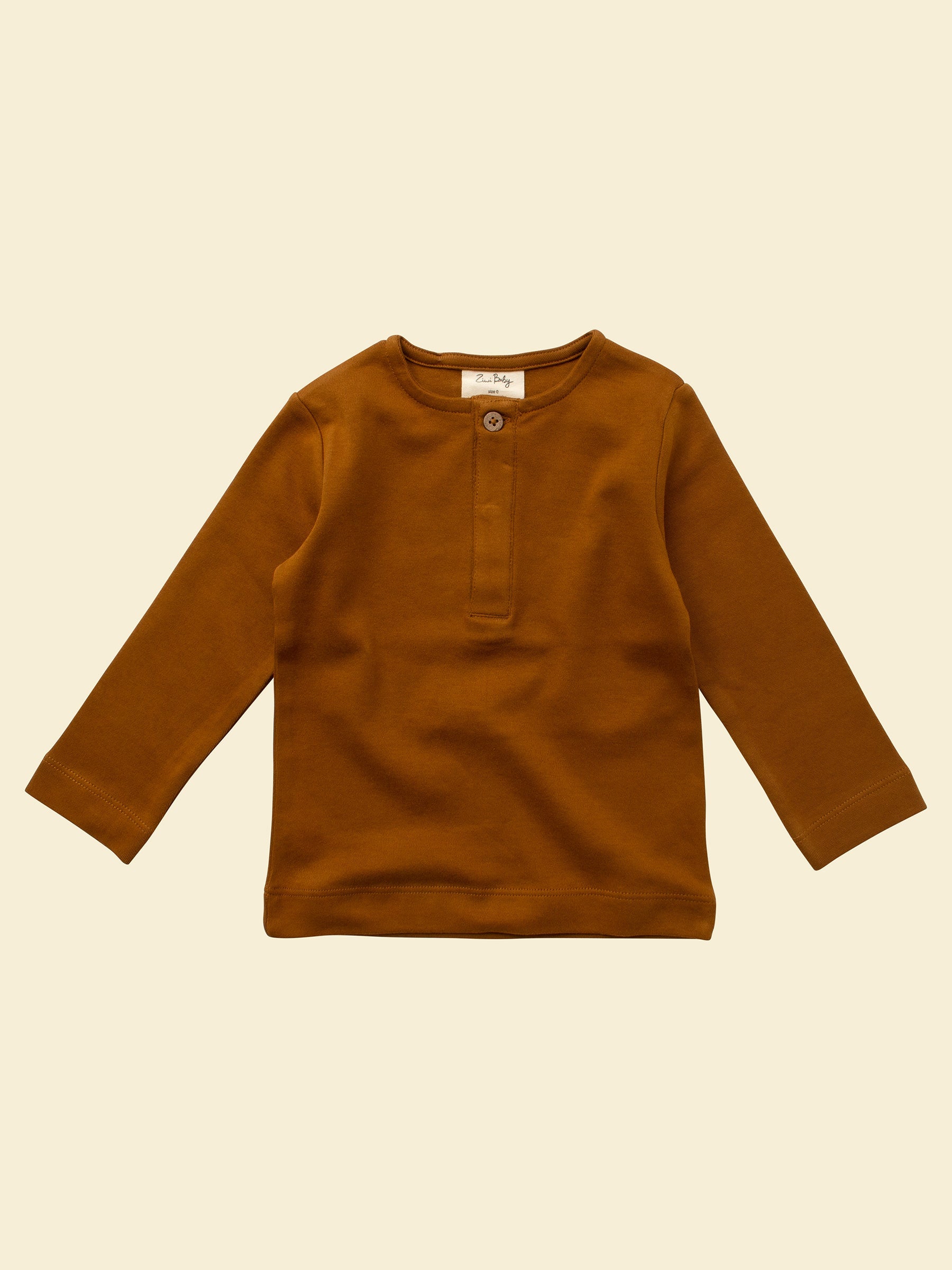 Organic Cotton Baby & Toddler Long-sleeve Tee | Ochre