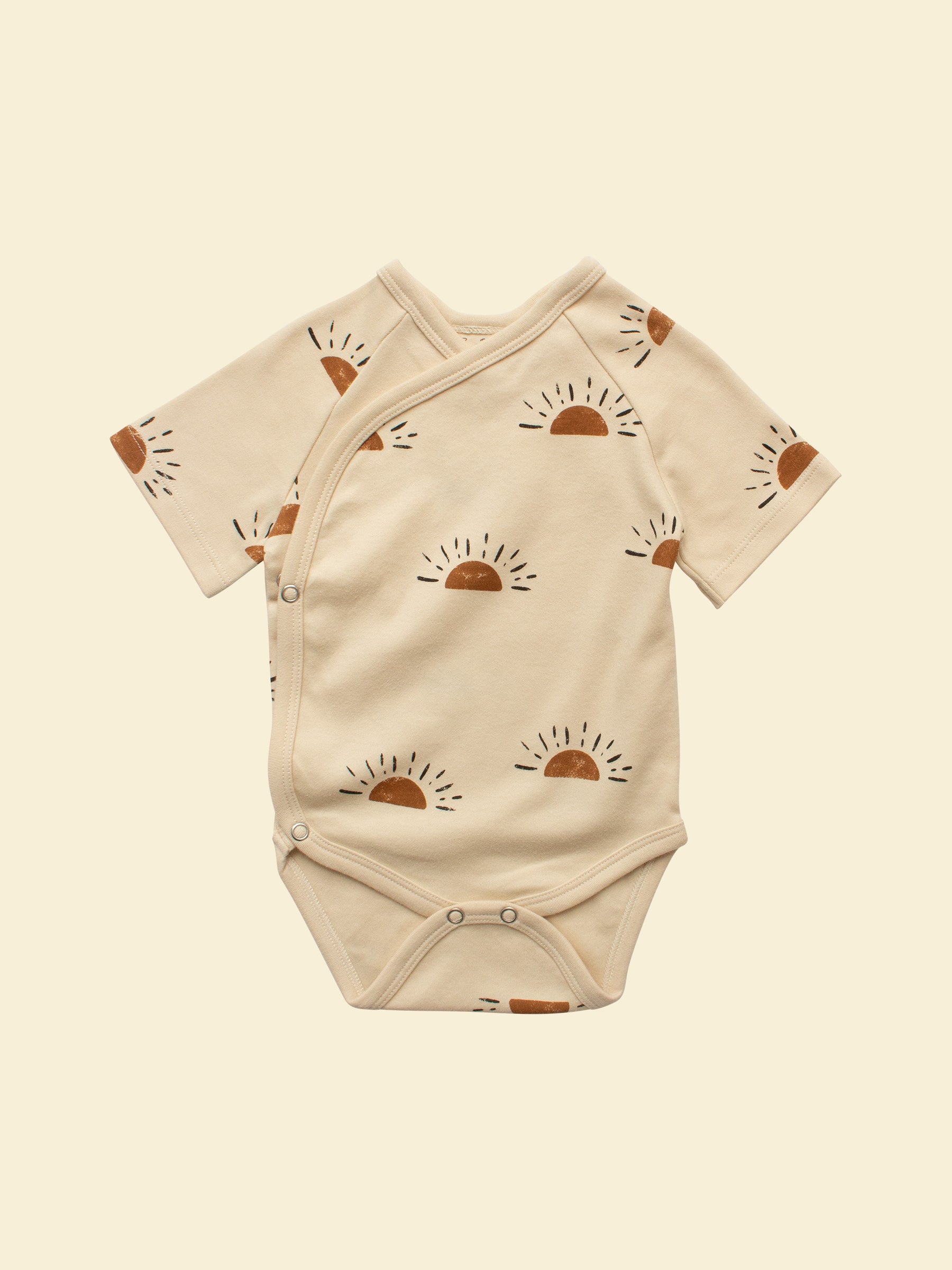 Short-sleeve Kimono Bodysuit in Sun 
