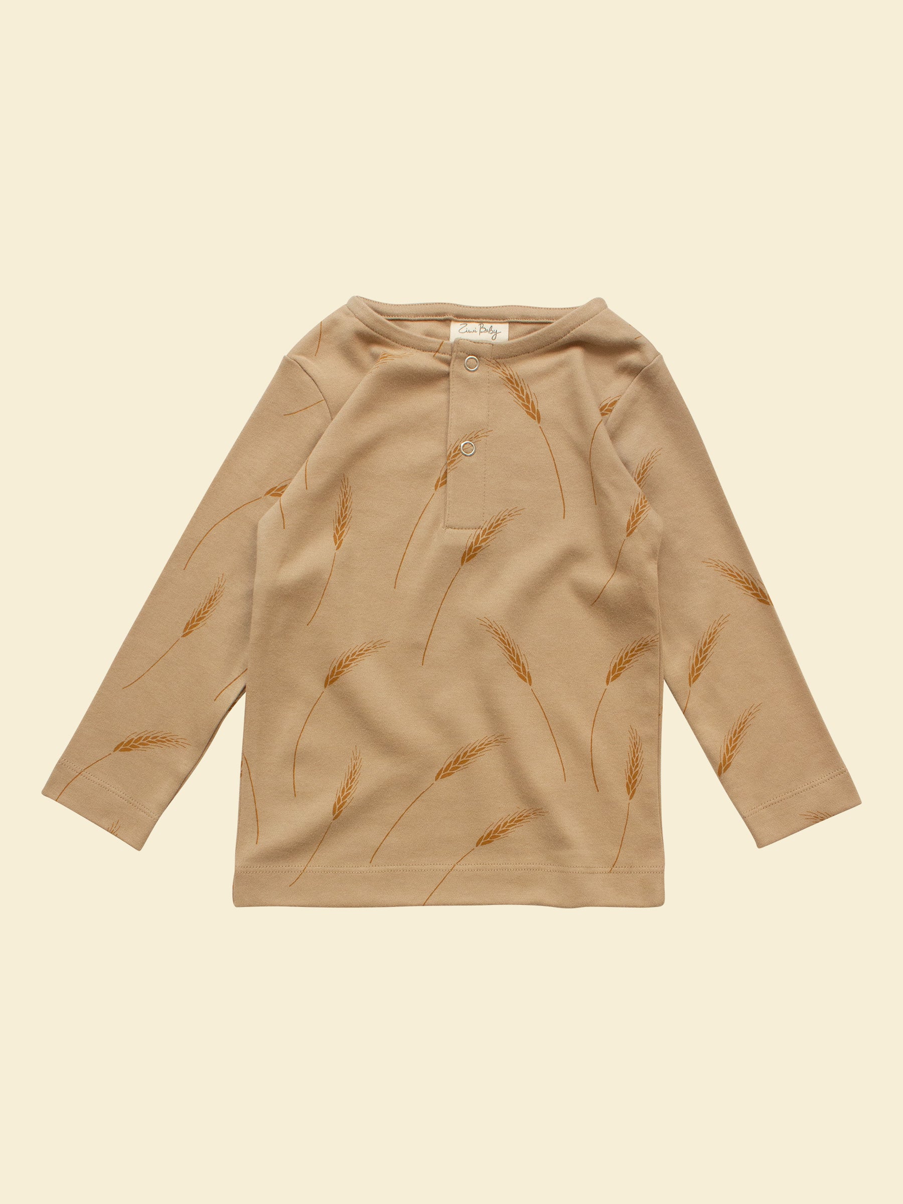 Long-sleeve Tee in Wheat 