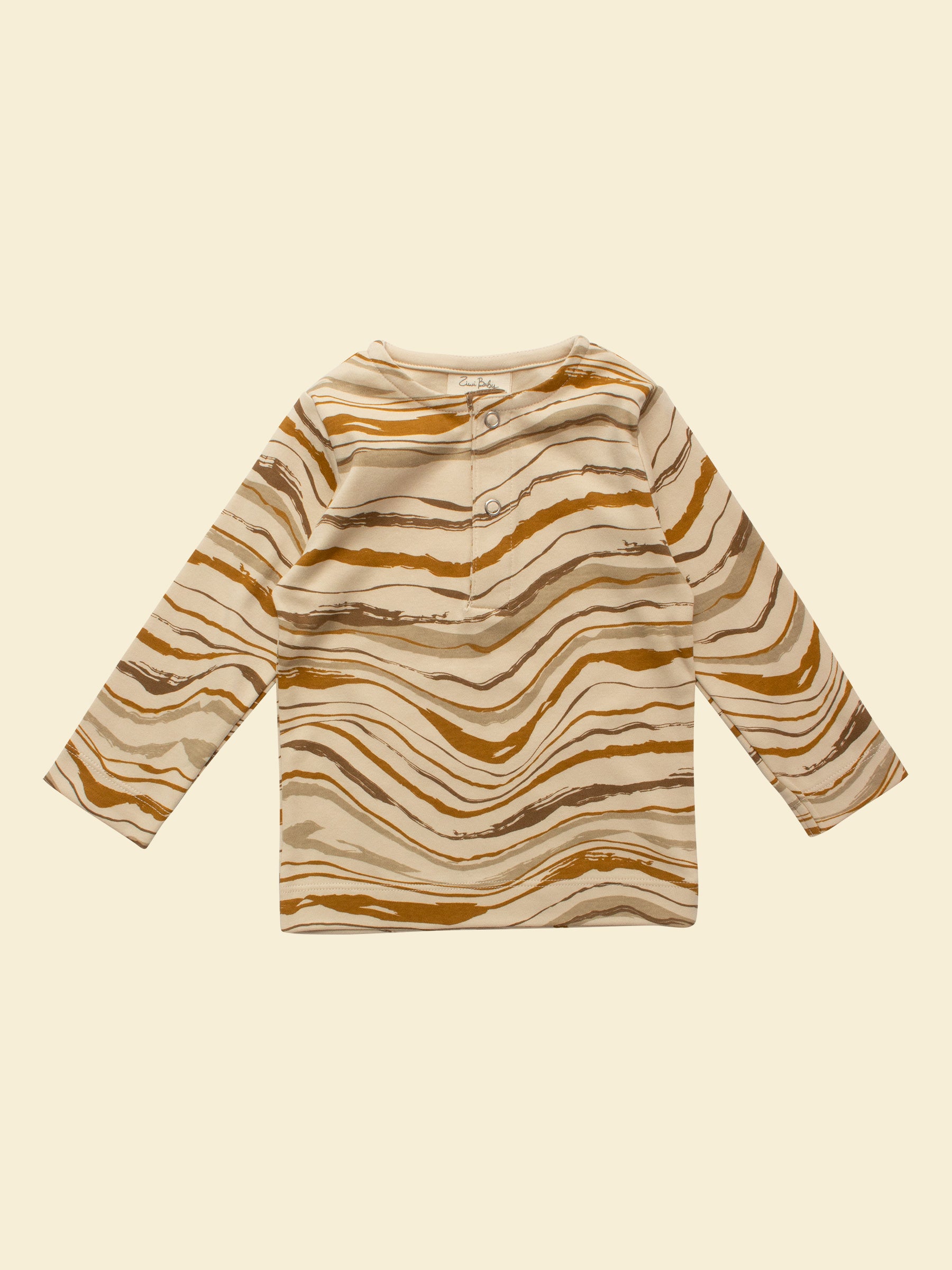 Organic Cotton Baby &amp; Toddler Long-sleeve Tee | Wave