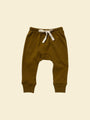 Organic Cotton Baby & Toddler Drawstring Pants (Leggings) | Olive