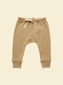 Organic Cotton Baby & Toddler Drawstring Pants (Leggings) | Sand