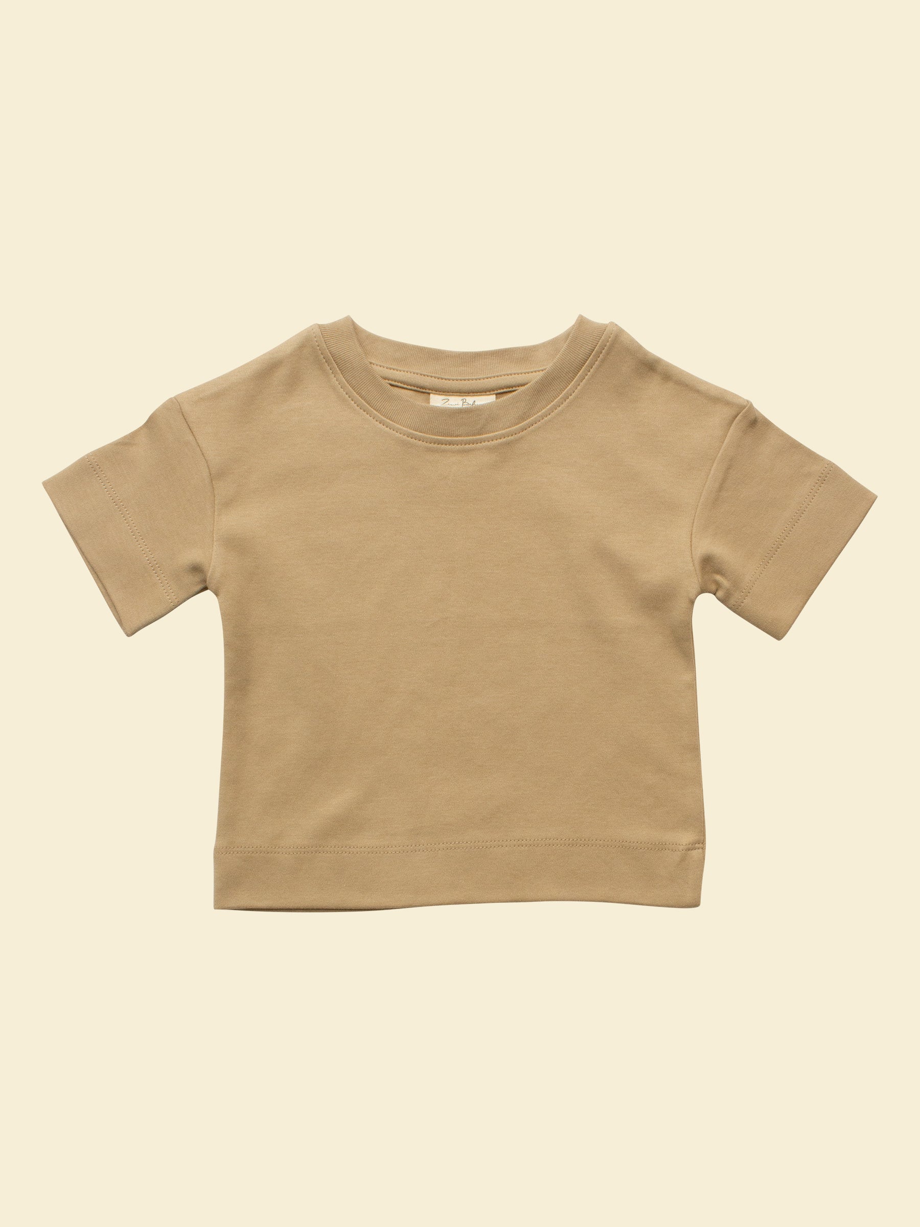 Organic Cotton Baby & Toddler Short-sleeve Tee | Sand