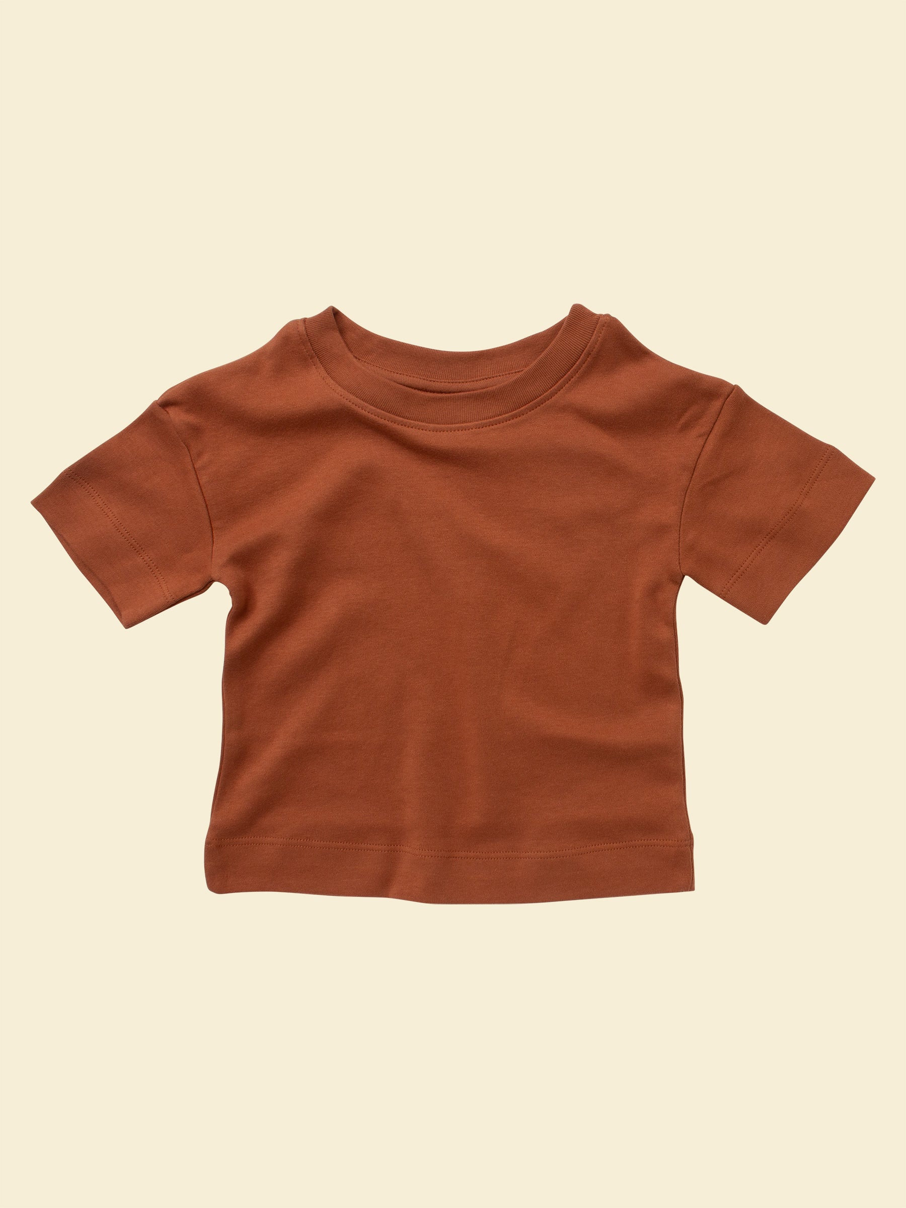 Organic Cotton Baby & Toddler Short-sleeve Tee | Terracotta